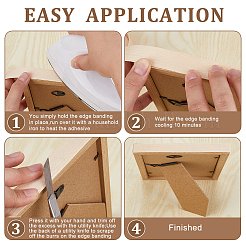 Деревянная плоская уплотнительная лента AJEW-WH0270-246A-01