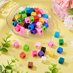 150шт непрозрачные акриловые европейские бусины&nbsp;SACR-TA0001-59B