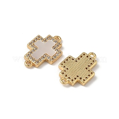 Подвески-крестики с микропаве из латуни&nbsp;KK-Z115-09G