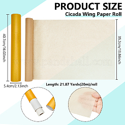 Rouleau de papier aile de cigale de 20 m pour la calligraphie et la peinture&nbsp;DIY-BC0017-39B