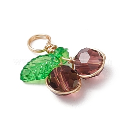 Подвески из вишневого стекла&nbsp;PALLOY-JF03470-03