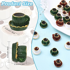 18 Stück Miniatur-Ornamente in 6 Farben&nbsp;DJEW-YW0010-13