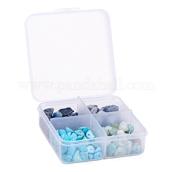 60 г 4 стиля натуральных и синтетических бусинок из драгоценных камней G-FS0001-40