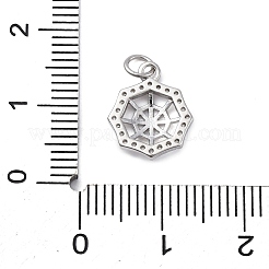 925 стерлингового серебра микро Pave прозрачные кубические циркониевые подвески STER-S010-03D-P