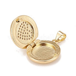 Латунные микропроволочные кубические циркониевые медальоны KK-A161-38A-G