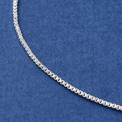 ラックメッキ真鍮ベネチアンチェーンブレスレット製作  カニカン付き  長持ちメッキ  カドミウムフリー＆鉛フリー  銀  8-1/2インチ（21.7cm）&nbsp;KK-M285-04S