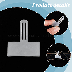 100 шт. прозрачные ПВХ-ценники для очков CDIS-GA0001-04