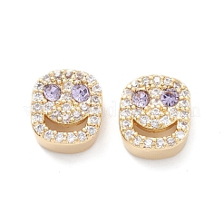 Латунные микро проложить кубического циркония бусы&nbsp;KK-M241-01H