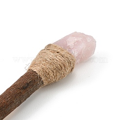 Rustikaler Kugelschreiber aus Holz mit rohem&nbsp;AJEW-C048-02A