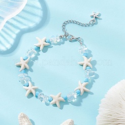 Браслеты из синтетической бирюзы&nbsp;BJEW-JB13228