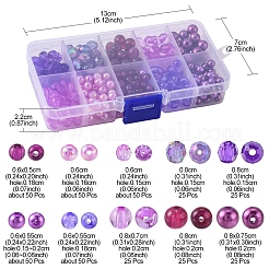 375шт 10 стильные круглые прозрачные акриловые бусины с имитацией жемчуга&nbsp;OACR-FS0001-16