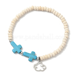 Сплав шарм браслеты BJEW-JB12286-02