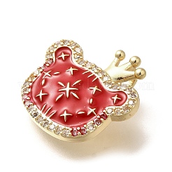 Подвески из латуни с микропаве из циркония KK-R212-20G-01