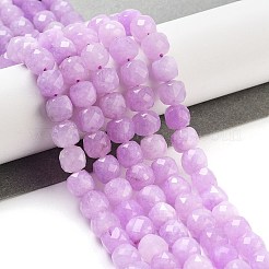 Chapelets de perles de jade blanche naturelle&nbsp;G-H028-A09-03