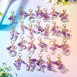 Porte-clés cœur en résine et alliage&nbsp;KEYC-TADJ0002-01G-H