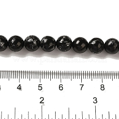 Fili sintetici di perline di quarzo carbone della linea argento&nbsp;G-Q161-A01-03