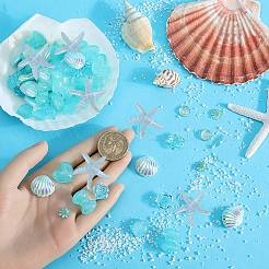 8 стиль прозрачные и непрозрачные смоляные кабошоны&nbsp;RESI-SP0001-08