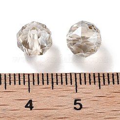 Гальванические круглые стеклянные бусины EGLA-A043-01-PL01