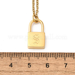 Ожерелья с подвесками из нержавеющей стали 304 Rolo NJEW-S444-01G-19