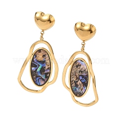 Серьги-гвоздики из нержавеющей стали 304 с подвесками&nbsp;LS-EJEW-F392-05G