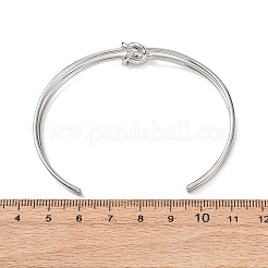 Doppellagige Armreifen aus Edelstahl 304 für Damen&nbsp;BJEW-Z165-01P