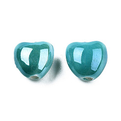 Перламутровый ручной работы фарфора бусины&nbsp;PORC-T007-21-03