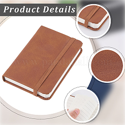 3 quaderno rettangolare in pelle PU da 3 colori&nbsp;AJEW-CL0003-36