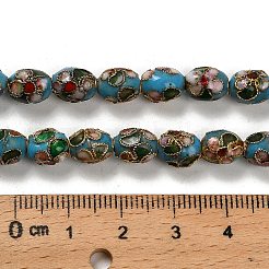 Бусины ручной работы перегородчатой CLB-F001-01B