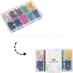 Синтетические бирюзовые бусины TURQ-PH0001-01-10x12mm