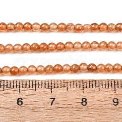 Natürliche orange Granatperlen Stränge&nbsp;G-H358-A03-3mm-01