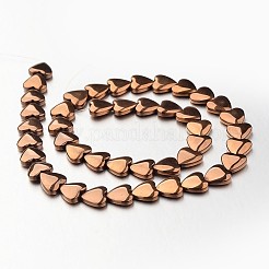 Гальванизировать немагнитных синтетический гематит нитей бисера&nbsp;G-F300-22C-08