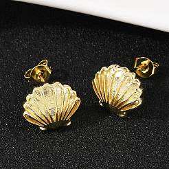 Латунь серьги EJEW-R032-02G