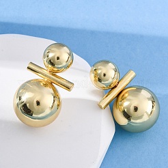 Латунь серьги EJEW-R025-01G