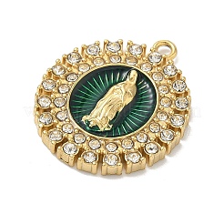 Эмаль из нержавеющей стали 304 с подвесками из хрустальных страз&nbsp;STAS-G371-03G-03