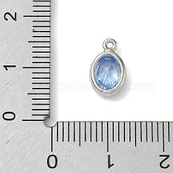 Charms in ottone zirconi a pavé di ottone&nbsp;KK-CBA74BF-02P