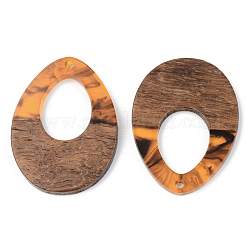 Pendentifs en bois de résine et de noyer&nbsp;RESI-S389-014A-A01