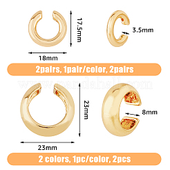 6 шт. набор из 4-х стильных серег-манжет из сплава EJEW-FI0001-59