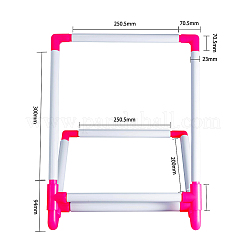 Регулируемая пластиковая регулируемая рамка клипсы для вышивания TOOL-WH0079-92