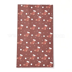 Sacs de bonbons en papier rectangle thème réveillon de noël&nbsp;CARB-G007-01D
