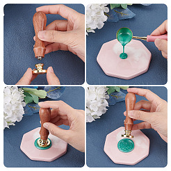 2 Stück 2 Stile Messingstempelköpfe&nbsp;DIY-CP0007-68B