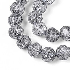 Прозрачные треск стекла бисер нитей&nbsp;GLAA-N053-8mm-02