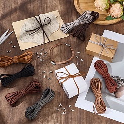 Kit fai da te per realizzare bracciali e collane in cordino scamosciato sintetico&nbsp;DIY-CL0002-48