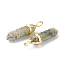 Pendentifs pointus en jade de la paix naturelle&nbsp;G-G025-01G-23