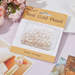 80 шт. Латунные соединительные кольца KK-BBC0008-67