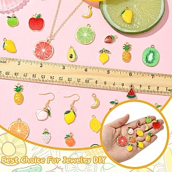 54шт 27 стиля светлые позолоченные подвески из сплава с эмалью&nbsp;ENAM-YW0005-14