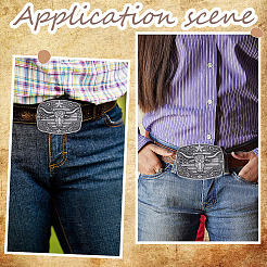 Boutons de ceinture en alliage&nbsp;FIND-WH20039-006A-AS