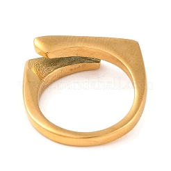 Ионное покрытие(ip) 304 нержавеющая сталь открытые манжеты для пальцев для женщин&nbsp;RJEW-A414-23B-G