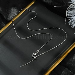 1 мм стойка покрытие латунная цепочка-столбец регулируемые слайдер ожерелья для женщин мужчин MAK-L044-54P