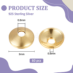 925 casquette de perle en argent sterling&nbsp;STER-BC0004-25A