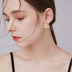 925 треугольные серьги-гвоздики из стерлингового серебра JE998A